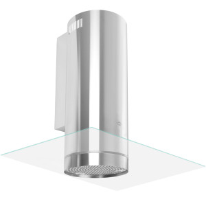 8130132 Вытяжка каминная MBS LILIA 190 GLASS серебристый/прозрачный