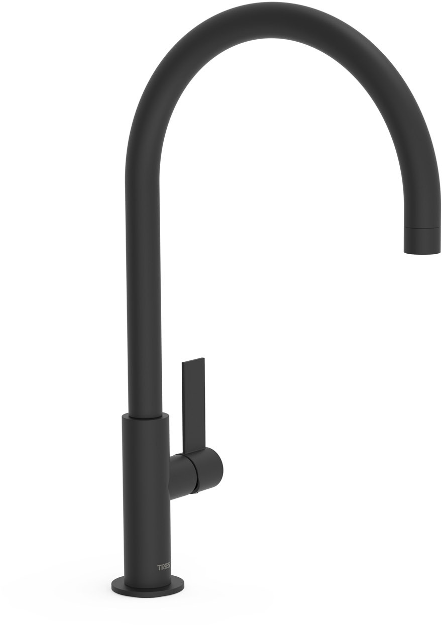 ПРОЕКТ-Смеситель для умывальника TRES XXL с одной ручкой и боковым рычагом-21190601NM TRES