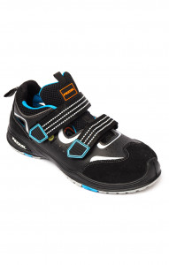 5031733 Полуботинки ПЕЦЦОЛЬ ФОРМУЛА 3 с перфорацией c композитным подноском и проколозащитной прокладкой черно-синие  Летняя обувь размер 42