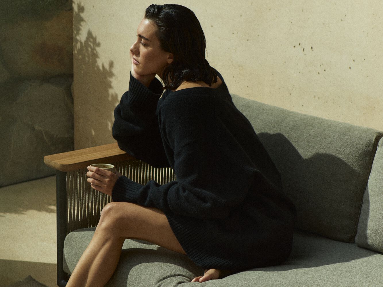 2-местный тканевый садовый диван Ethnicraft Corbey ARCH-00135153 - Вид №7