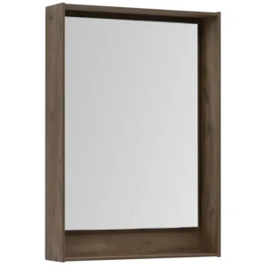 Зеркало для ванной Aquanet Мокка с подсветкой 58x83 см цвет дуб 81975426 STLM-2176425