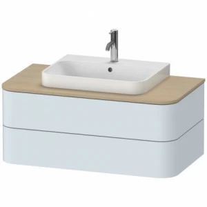 HP496109797 Тумбочка для подвесной консоли, для мебельного умывальника Happy D.2 Happy D.2 Plus #HP4961 1000 x 550 мм Светло-голубой шелковисто-матовый лак