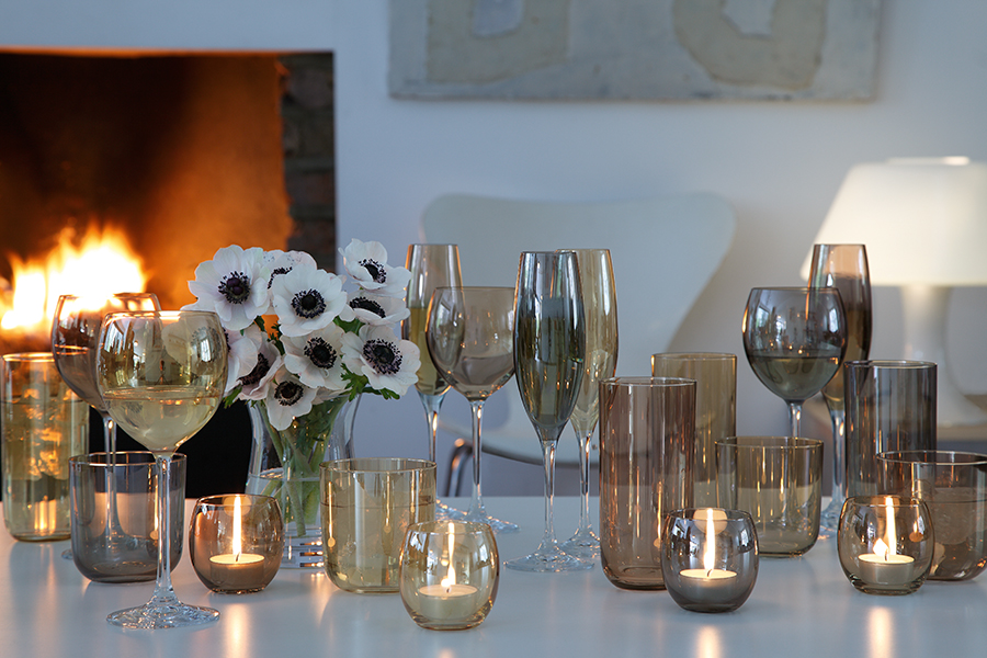 Набор из 4 стопок для водки Polka 60 мл пастель LSA International G03902294 - Вид №1