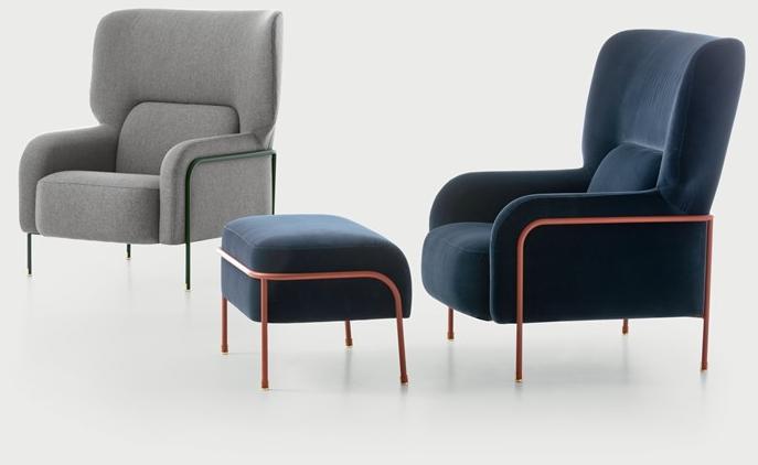 PIANCA Кресло Bergere из ткани Platea sun-id-1459918 - Вид №3