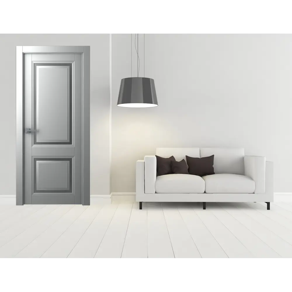 Дверь межкомнатная глухая Аурум 2 эмаль серый 2200x700 мм BELWOODDOORS STLM-2138486 - Вид №1