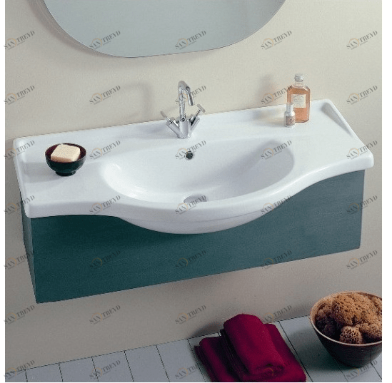 30084 Полувстраиваемая раковина консольная 50 см белая Althea Ceramica Contract Forma 