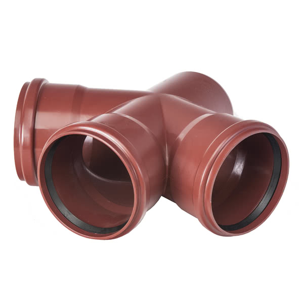 8M3187D11050 SANHA M3-187D крестовина, угол 87,5°  DN 100x50 / OD 110x50 мм  - Вид №1