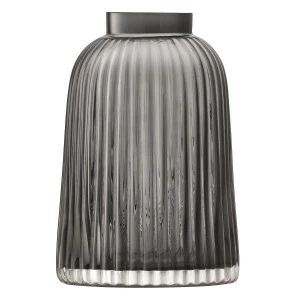 Ваза стеклянная серая 20 см Pleat LSA INTERNATIONAL - 300600 Серый