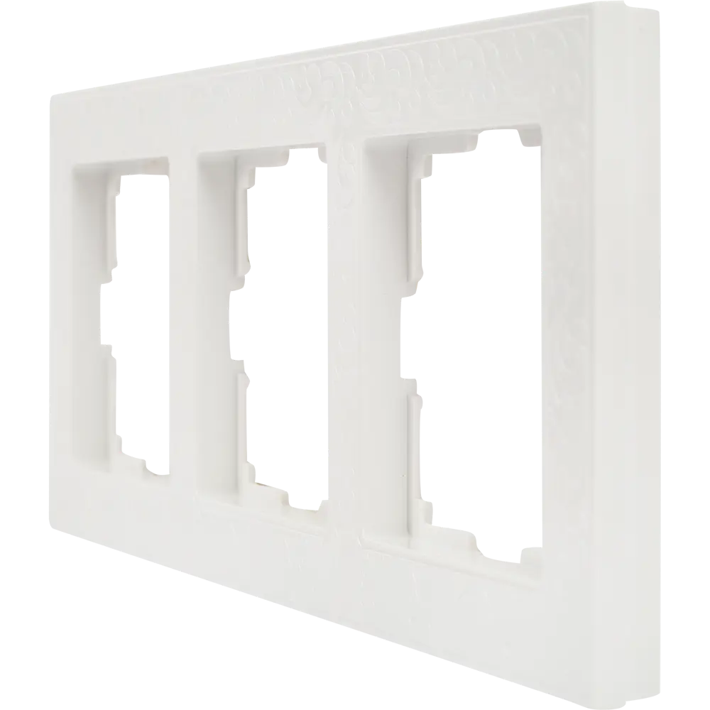 Рамка для розеток и выключателей Werkel Flock 3 поста, цвет белый STLM-2193582 - Вид №3