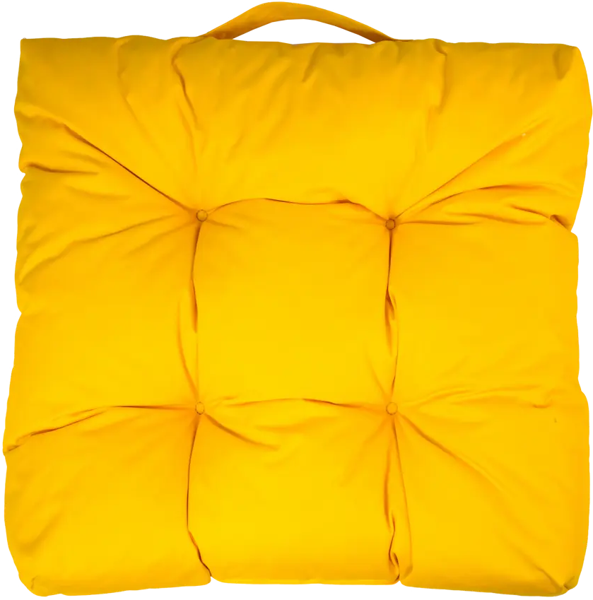 86149902 Сидушка для пикника Linen Way 50x50 см цвет горчица STLM-0066506