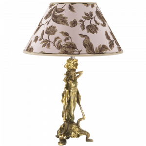 32064,34051 Настольная лампа Флора Бронза Маргарита Персик BOGACHO