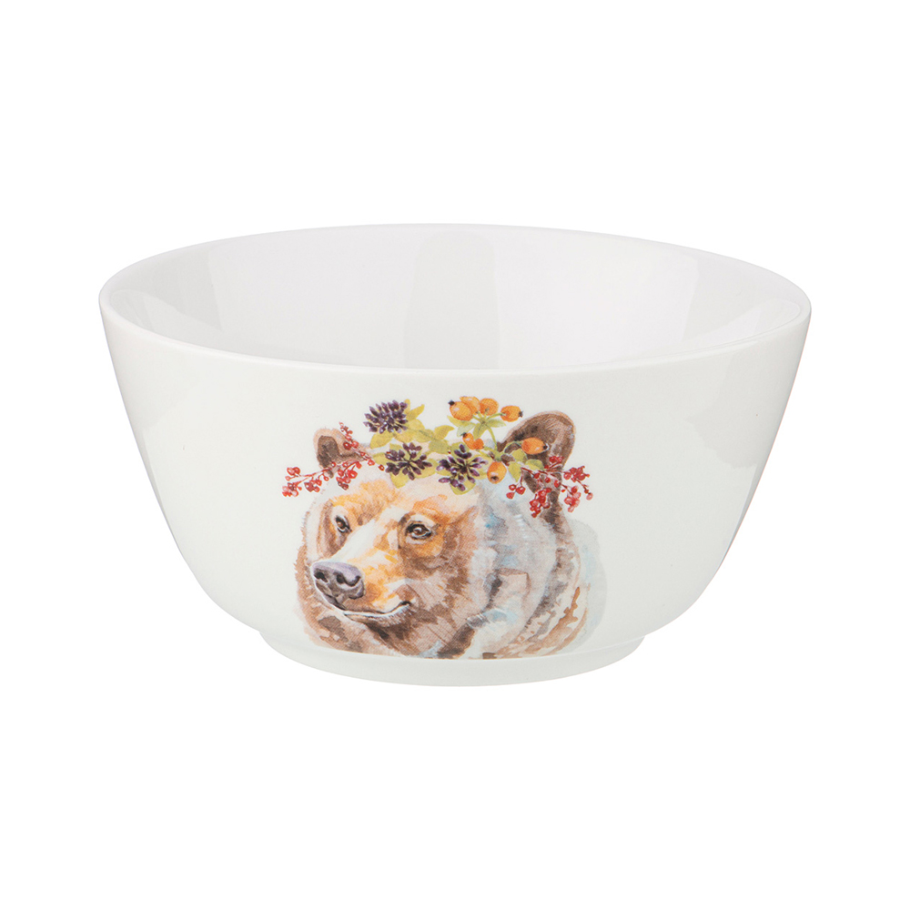 409-147 Посуда фарфоровая Салатник Лесная Сказка (осень) 7.5 см 750 мл Lefard 