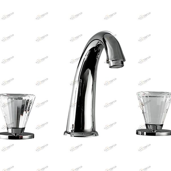 Смеситель на 3 отверстия для раковины с клапаном клик-клак 72.075 MC MAIER ARTIK 72075MC