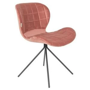 Стул OMG Velvet темно-розовый