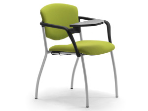 Стул для конференций из стали и ткани с опрокидыванием