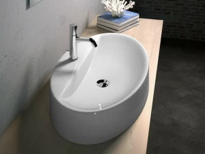 Nic4275101 Накладная раковина на столешницу  овальная Olympia Ceramica LAVABI D'ARREDO