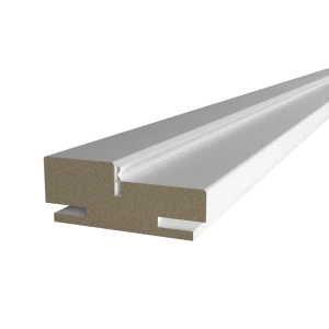 Телескопическая дверная коробка 2400×80×28 мм белая эмаль 89432557