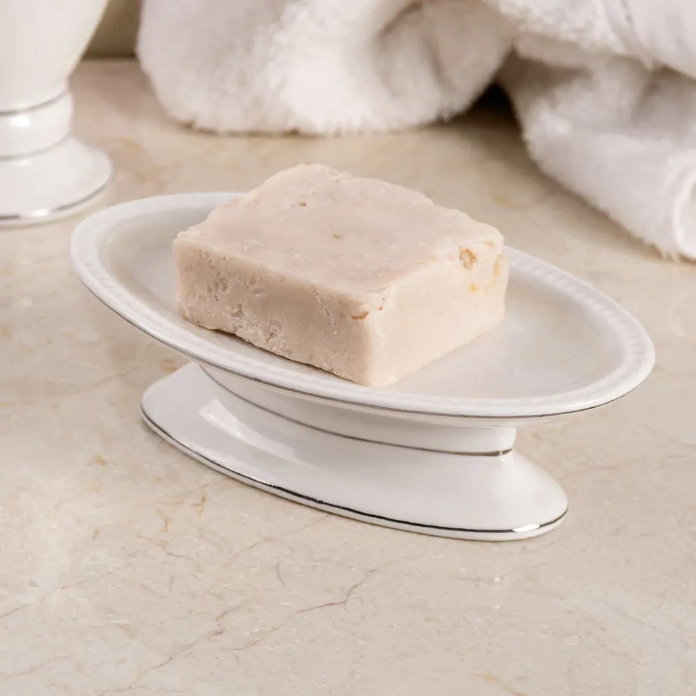 Мыльница настольная Wess «Elegance» керамика цвет белый STLM-2028299 - Вид №2