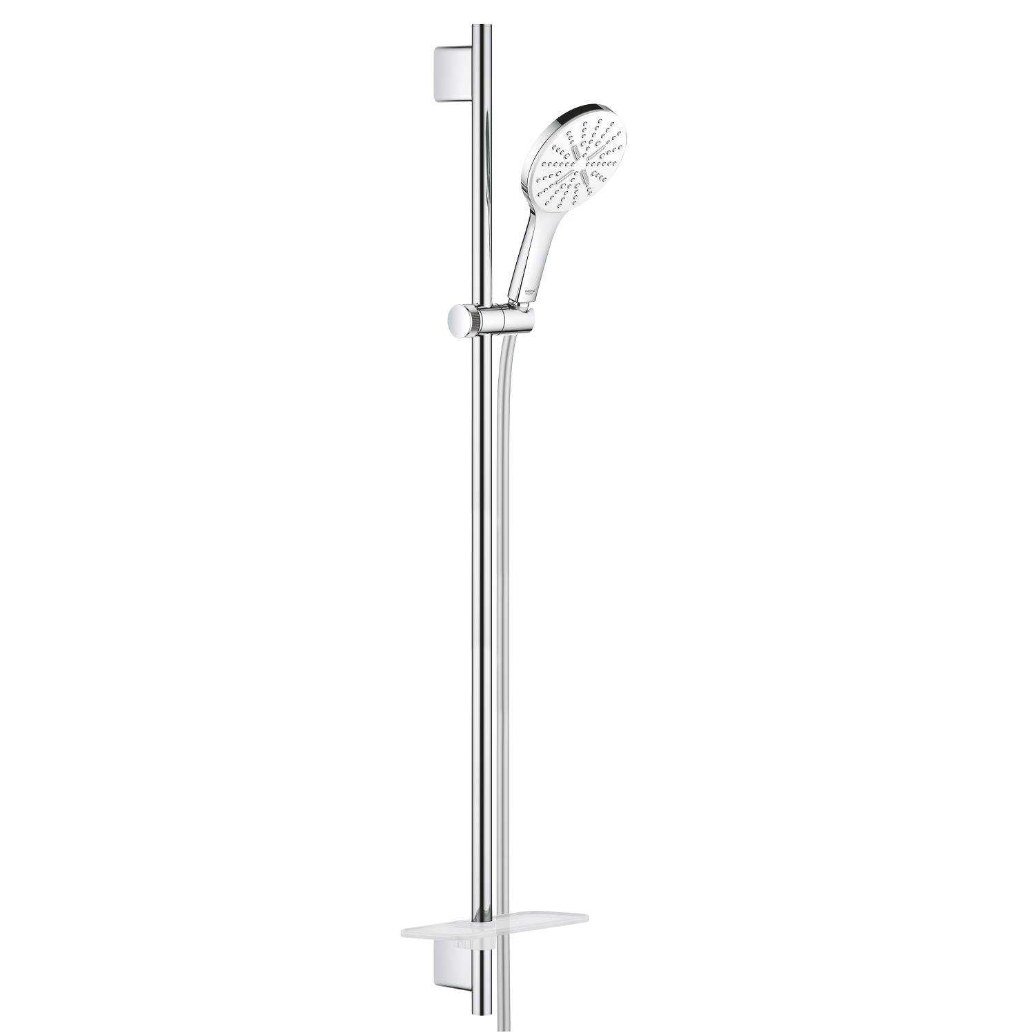 Душевой гарнитур GROHE Rainshower SmartActive 130, 3 вида струй, белая луна (26578LS0)