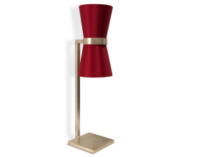 Металлическая настольная лампа ручной работы