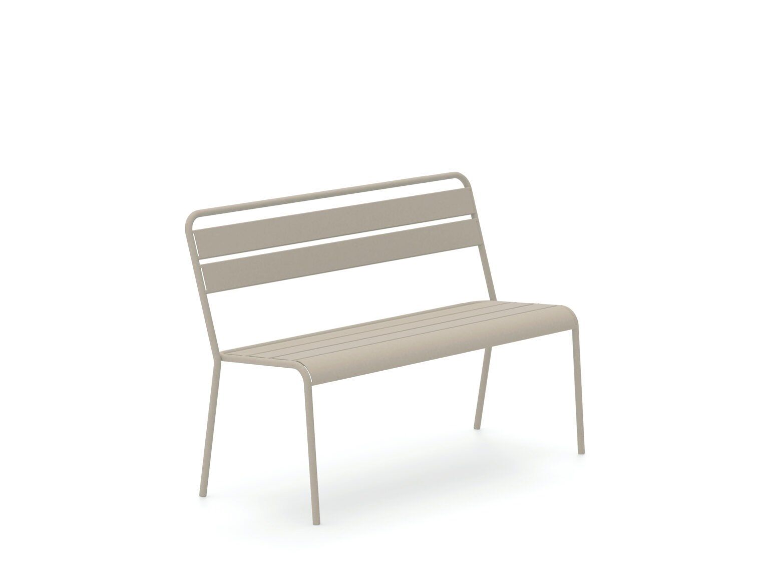 Металлическая штабелируемая садовая скамейка со спинкой Vermobil ARCH-00126375 - Вид №9