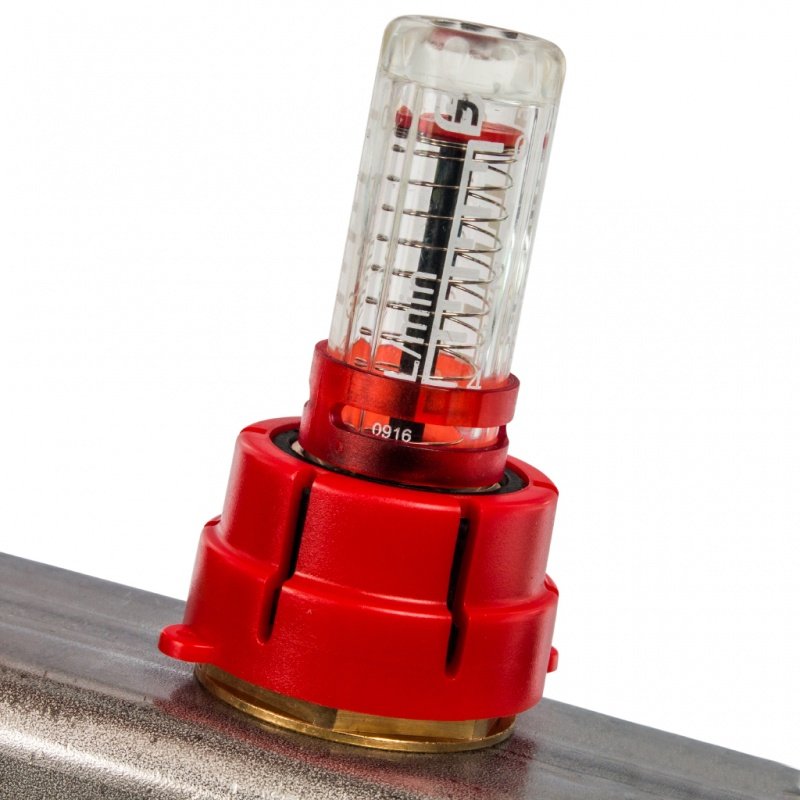 Коллектор из нержавеющей стали на 6 вых. с расходомерами STOUT SMS0917000006 - Вид №5