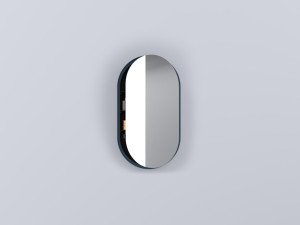 CASPCO-OL Oval Box: Зеркальный шкафчик овальный с крашенной рамой cielo I Catini