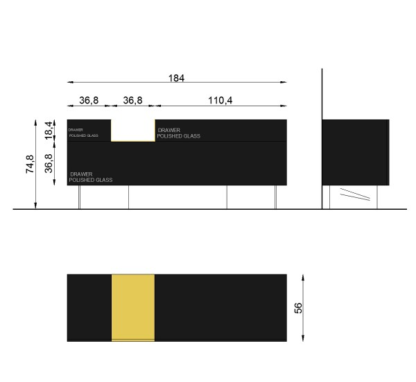 Комод SIDE STORAGE LAGO 36e8 side_storage_0245  - Вид №1