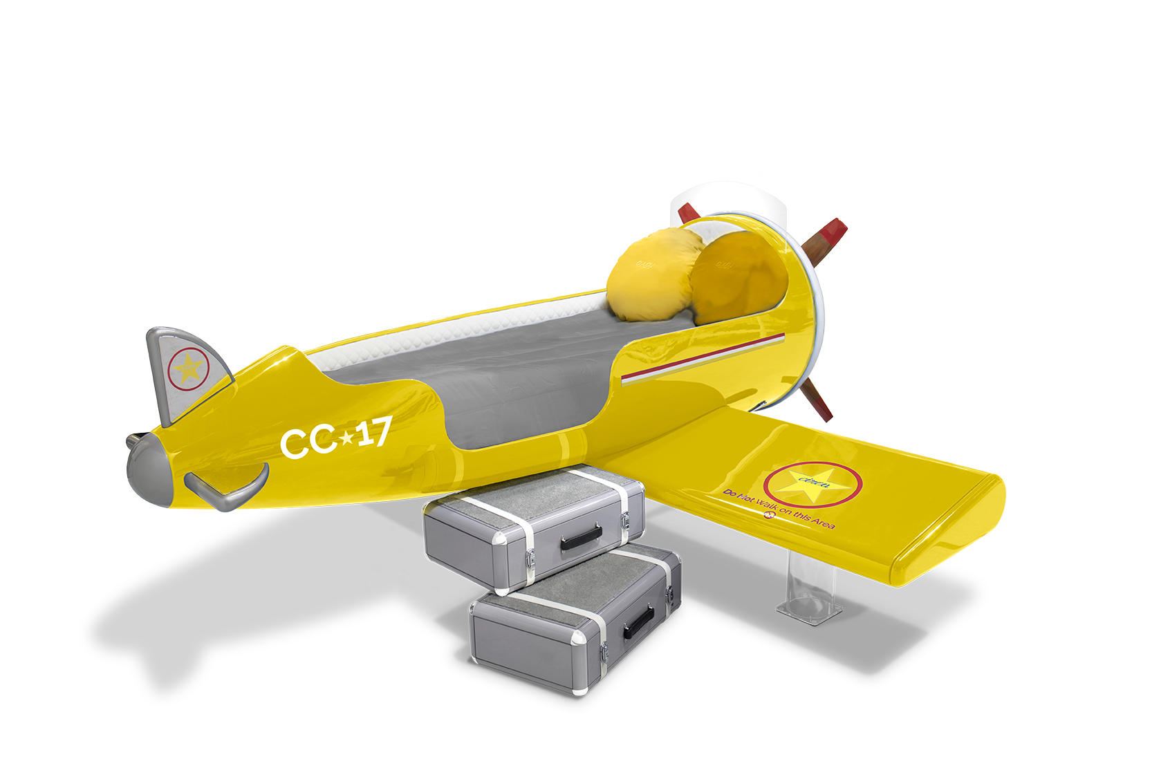 CIST18 Детская кровать самолет Sky One Circu  - Вид №3