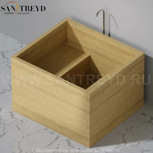 UWD GONGO Ванна свободностоящая 135 см из дуба gongo135.oak