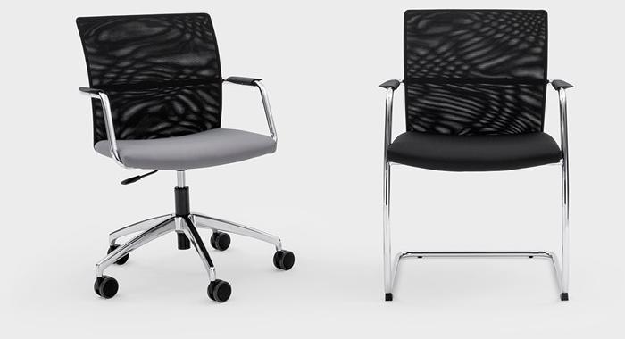 Viganò Офисное кресло из ткани с подлокотниками на колесиках Queen mesh sun-id-1483814 - Вид №1