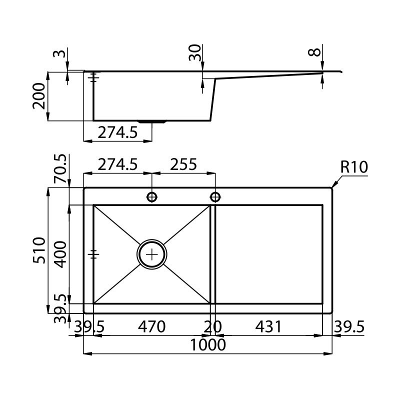 121305x Мойка Quadra 1213 05x Fosterspa  - Вид №1
