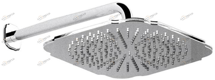 Rubinetteria Giulini Настенная лейка дождевого душа с держателем Symphony 1716