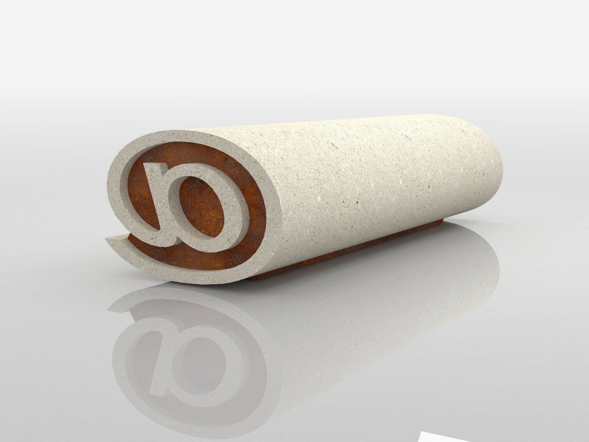 Реконструированная каменная модульная скамья без спинки Viscio Urban Design SEDUT@ ARCH-00031532 - Вид №1