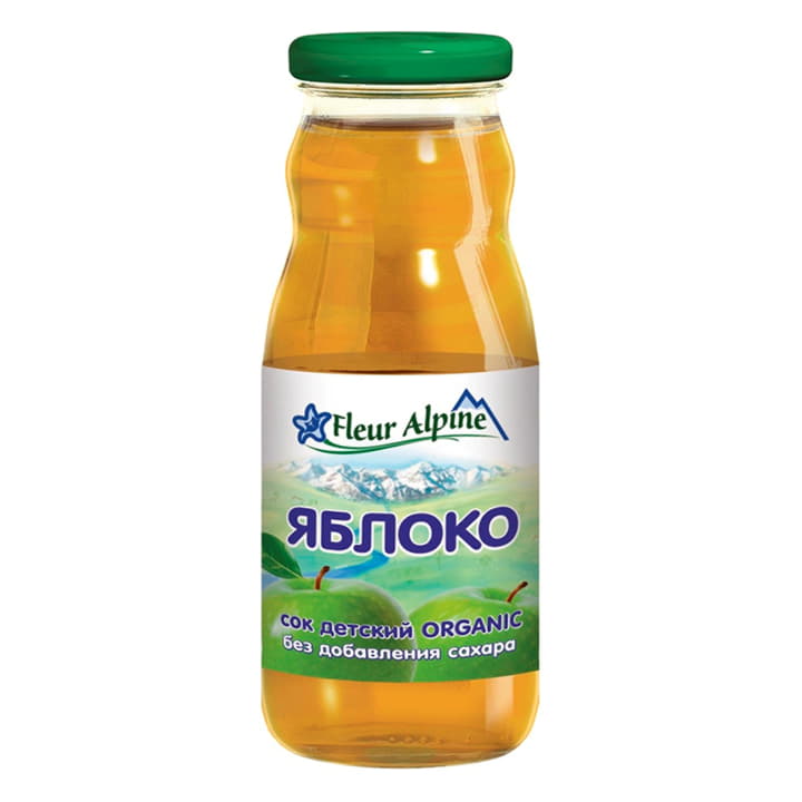 Сок детский Яблочный с 4 месяцев Fleur Alpine 200 мл Santreyd 15765