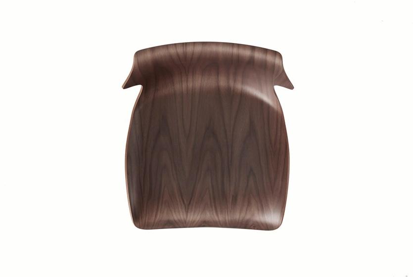 BassamFellows Табурет из стали и дерева со спинкой Petal Cb-292m - Вид №5