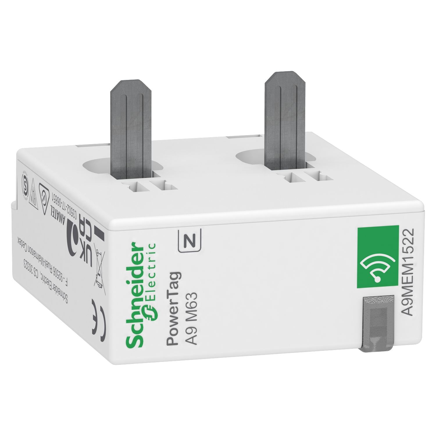 A9MEM1522 Беспроводной датчик PowerTag ACTI9 1P+N НИЖН =S= Schneider Electric PowerLogic 