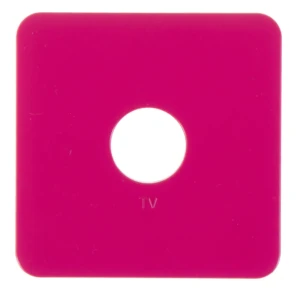 Накладка для ТВ-розетки Lexman Cosy, цвет фуксия