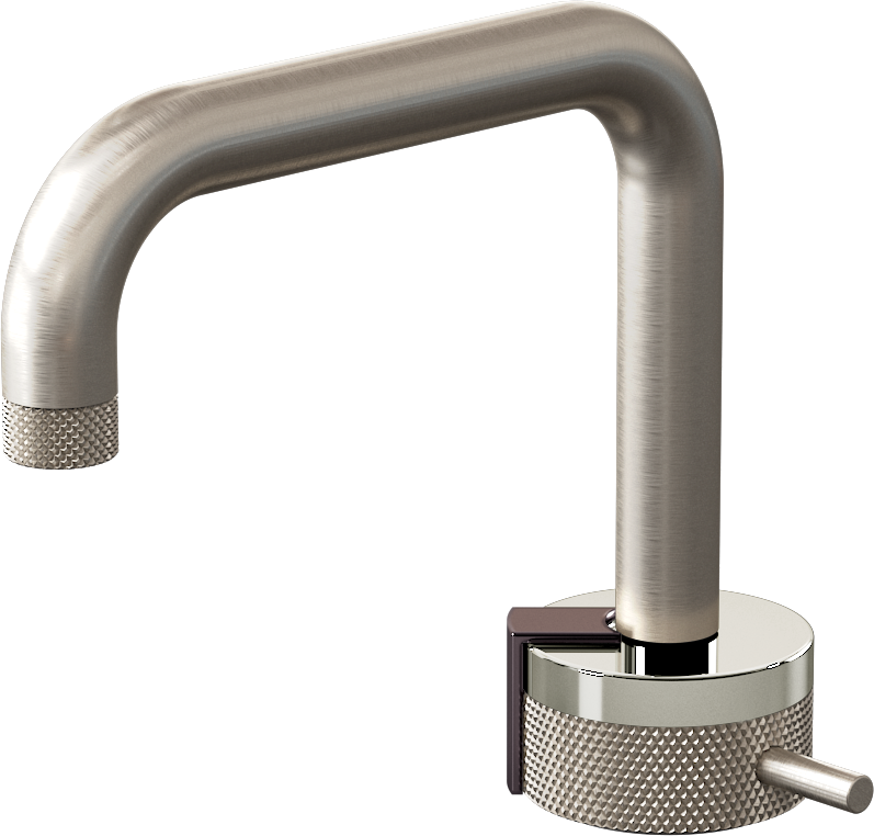 E-11500-R1PC-L2OX-BNi Однорычажный прогрессивный смеситель для раковины - излив 15,3см GRAFF MOD+