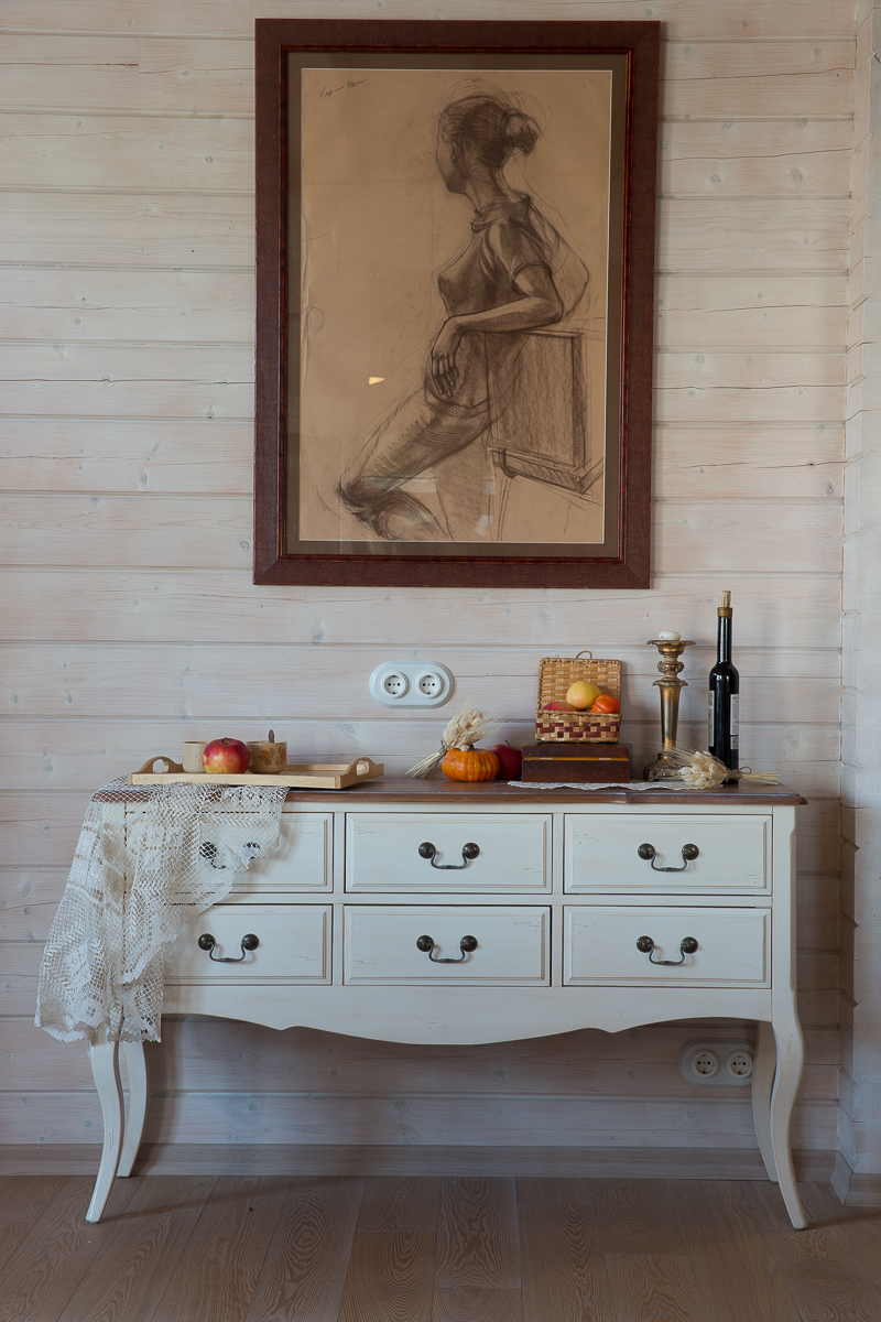 Консоль белая с 6 ящиками Mobilier de Maison ДОМАШНЯЯ ОБСТАНОВКА MOBILIER DE MAISON, ПОД СТАРИНУ 017242 Белый Santreyd  - Вид №2