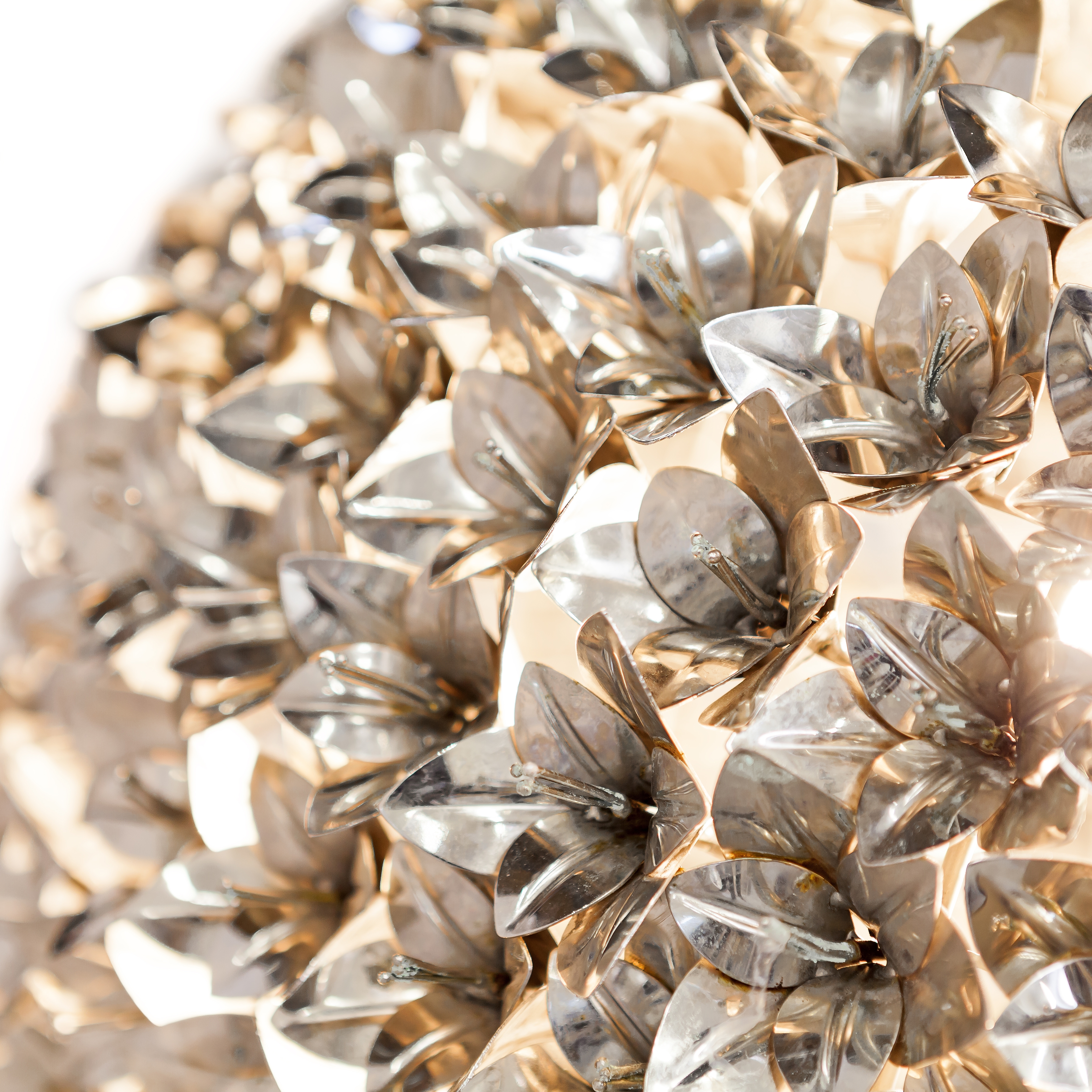 500253-02 ABHIKA ЛАМПА ЦВЕТОЧНЫЙ ШАР SILVER  - Вид №2