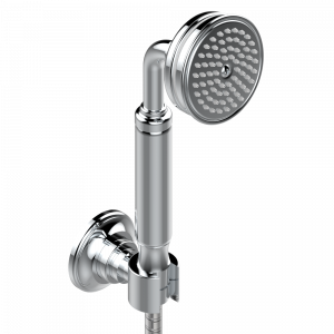 G75-52A Душ ручной стильный встраиваемый в стену, шланг и стационарный кронштейн Thg-paris Charleston с рукоятками Хром