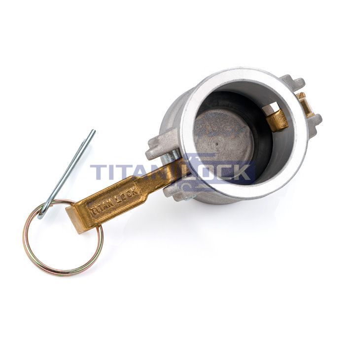 Камлок алюминиевый тип DC серия "EcoLine", заглушка для ниппеля 1", TL100DCAL-EL TITAN LOCK  - Вид №3
