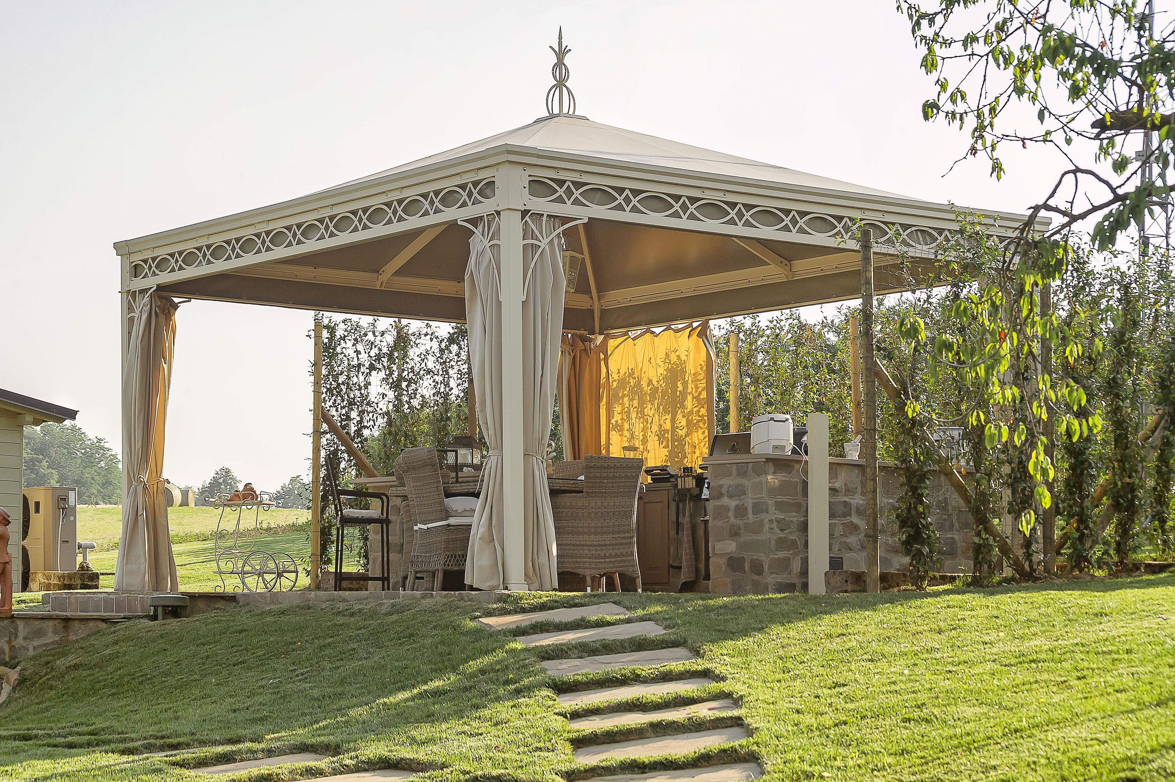 Отдельно стоящие беседки с сертифицированной крышкой из ПВХ L'Officina by Adami S4 ARCH-00094398 - Вид №10