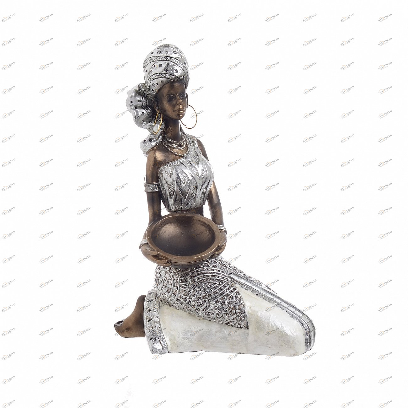 Статуэтка декоративная 18 см серебряная St Albans TO4ROOMS ST ALBANS 00-3893879 Серебро 