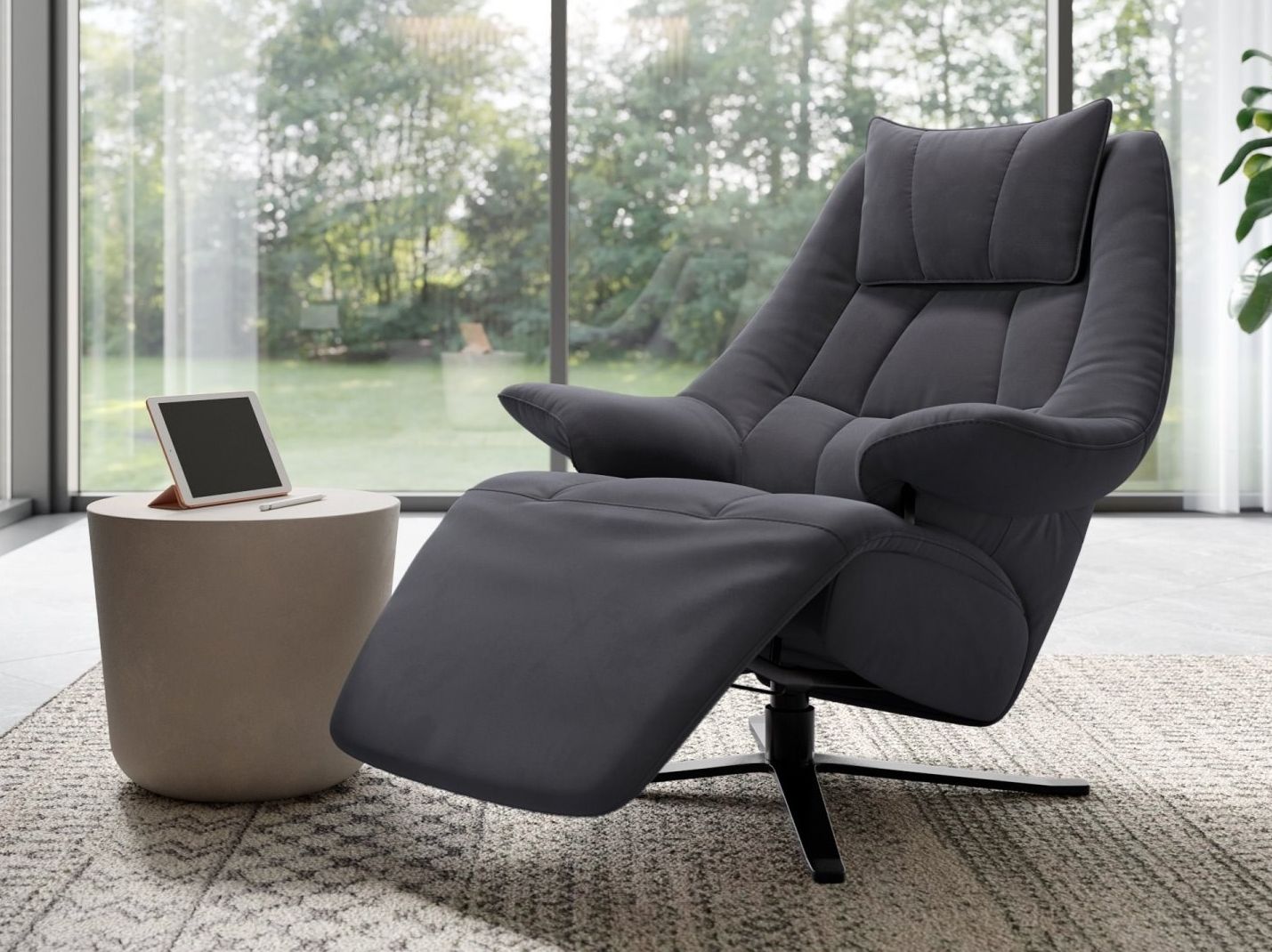 Тканевое вращающееся кресло с подлокотниками Sofanella FLORENCE ARCH-00061012 - Вид №1