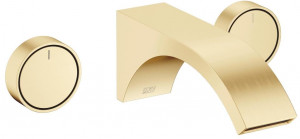 36712811-28_1_11283811-28_1 Смеситель для умывальника настенный без сливного гарнитура - латунь сатинированная Dornbracht CYO 