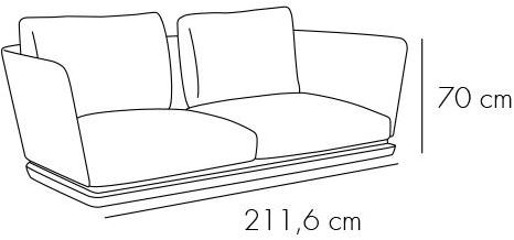Punt 2-местный тканевый диван sun-id-1386908 - Вид №5