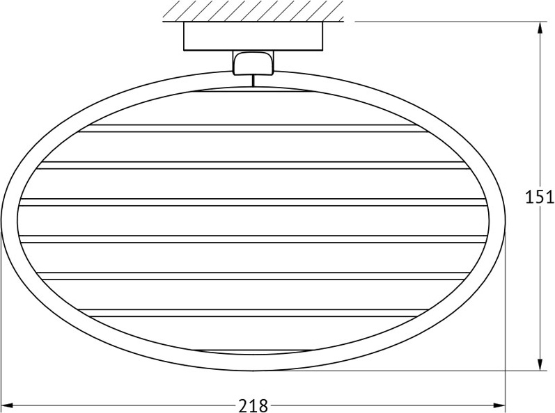 ELE 013 Полочка-решетка 22 cm ELLUX Elegance - Вид №1
