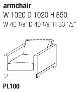 Molteni & C. Кожаное кресло с подлокотниками Reversi sun-id-1363576 - Вид №2